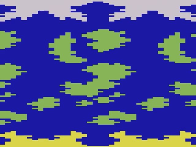 Sea Battle title screen for Atari 2600